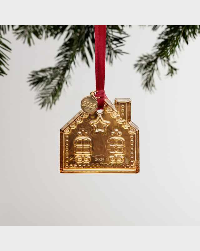 21K Gold Gingerbread House 2025 Annual Ornament